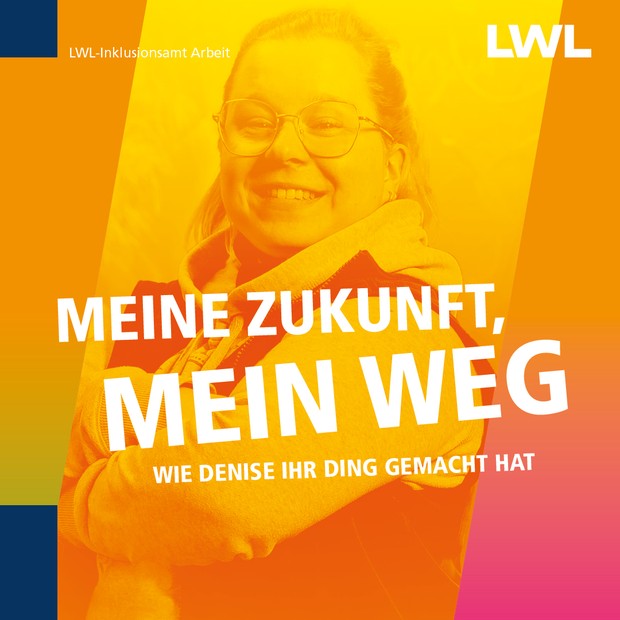 "Meine Zukunft, mein Weg" Eine junge, bebrillte Frau mit Weste lächelt in die Kamera. "Meine Zukunft, mein Weg" Eine junge, bebrillte Frau mit Weste lächelt in die Kamera.